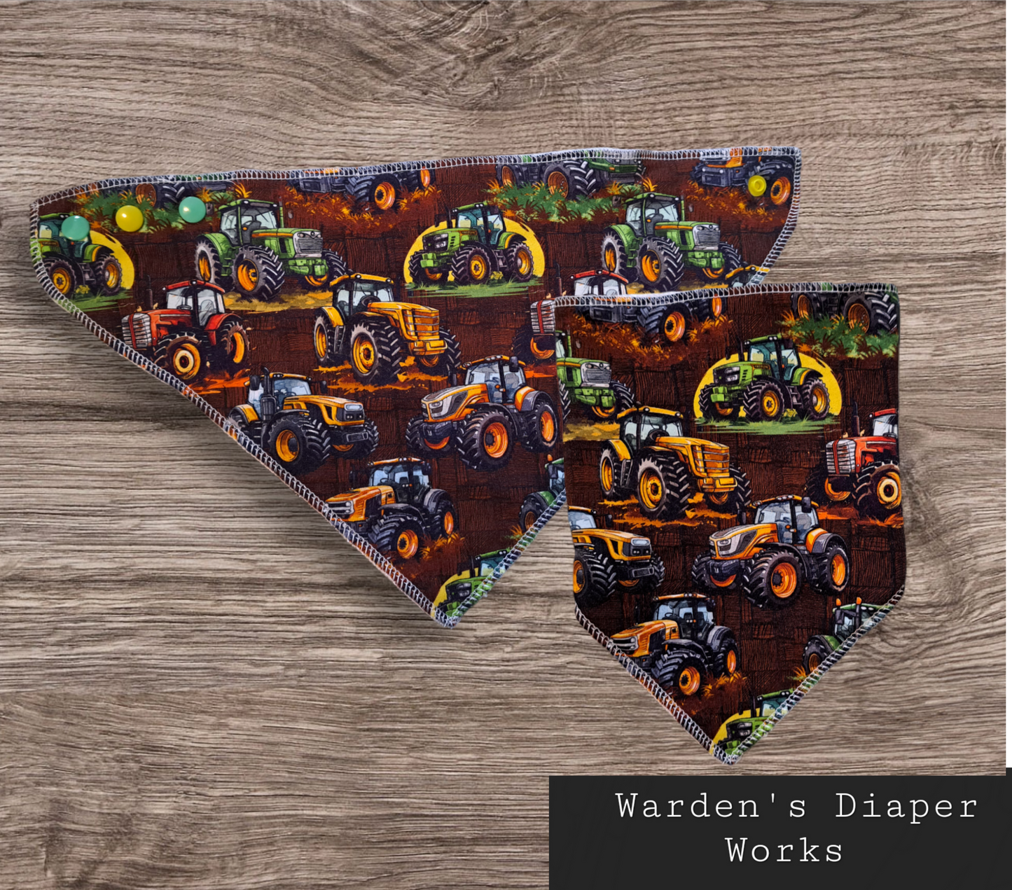 Bandana bib- Tractors